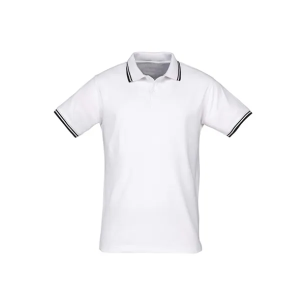 ADRIATIC tipping polo shirt - EXPLODE White