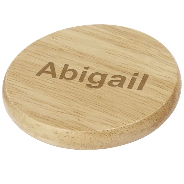 Scoll wooden coaster with bottle opener Natural