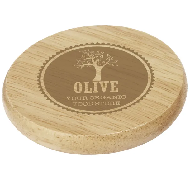 Scoll wooden coaster with bottle opener Natural