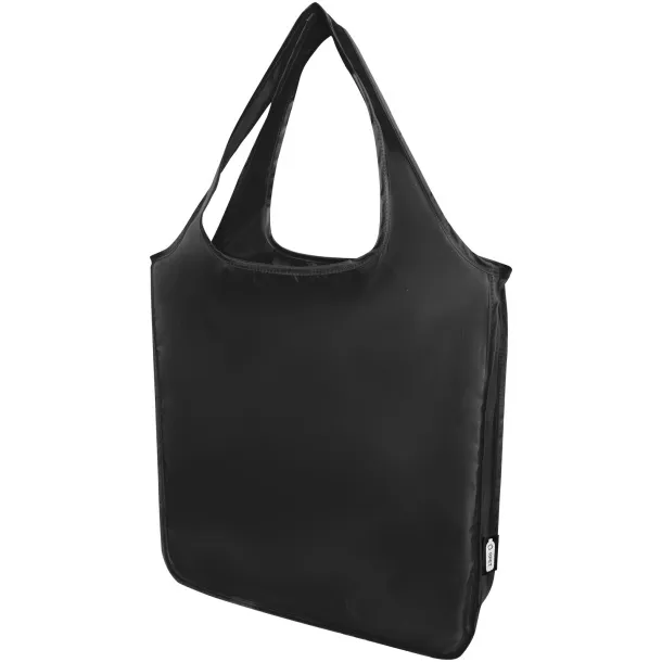 Ash RPET large tote bag Solid black