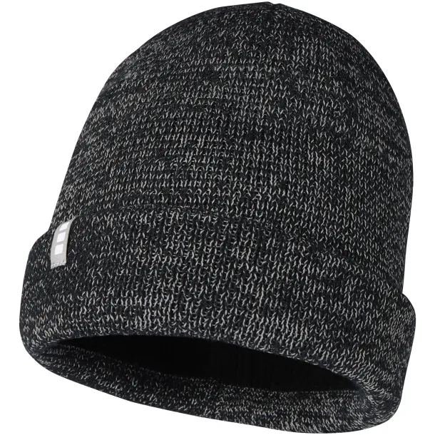 Rigi reflective beanie - Elevate Life Solid black