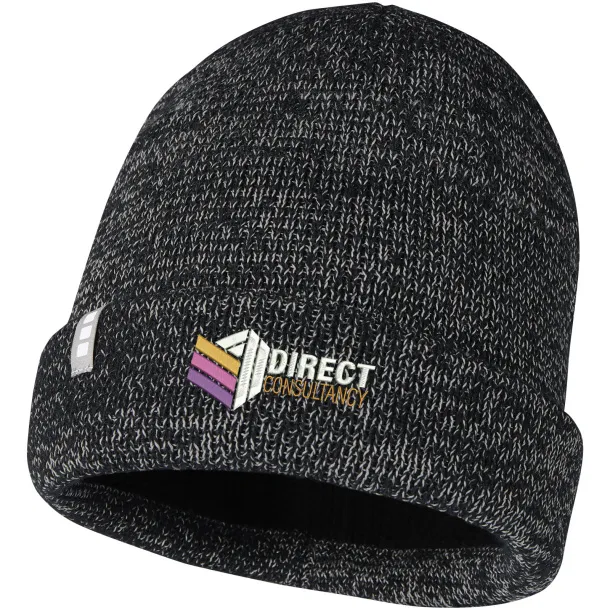 Rigi reflective beanie - Elevate Life Solid black