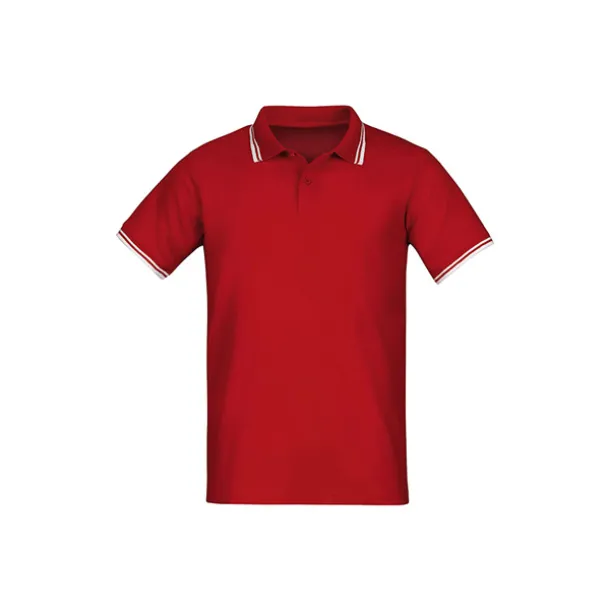 ADRIATIC tipping polo shirt - EXPLODE Red