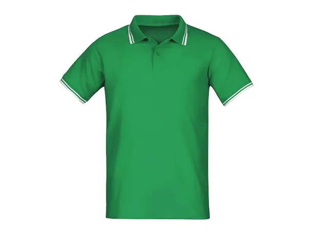 ADRIATIC tipping polo shirt - EXPLODE Kelly green