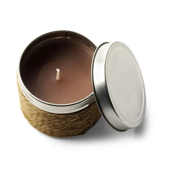  Scented candle light brown