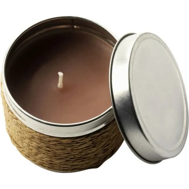  Scented candle light brown