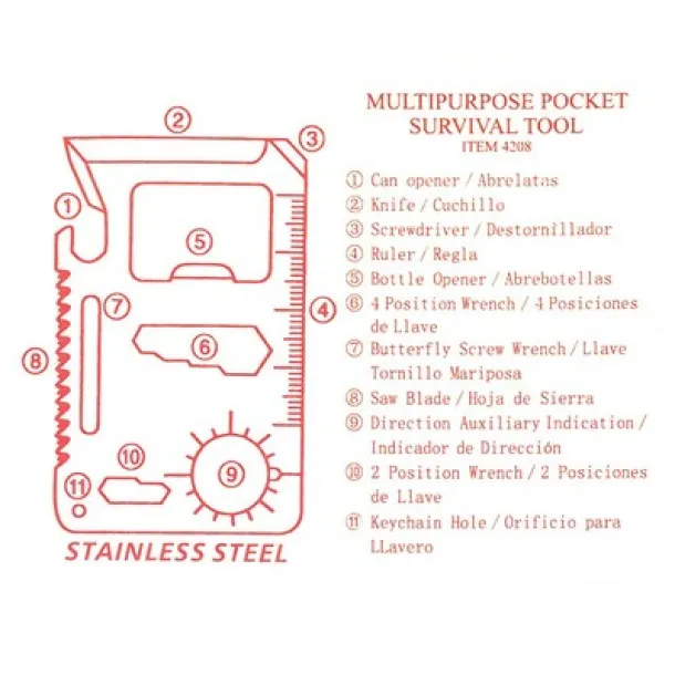  Multifunctional tool 11 el. Crna