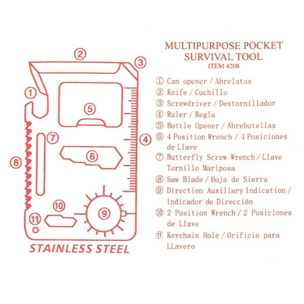  Multifunctional tool 11 el. Crna
