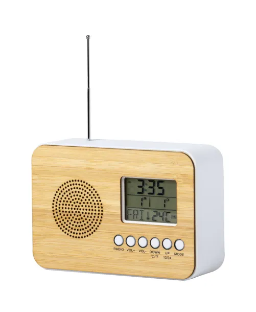 Bordio radio desk clock Natural