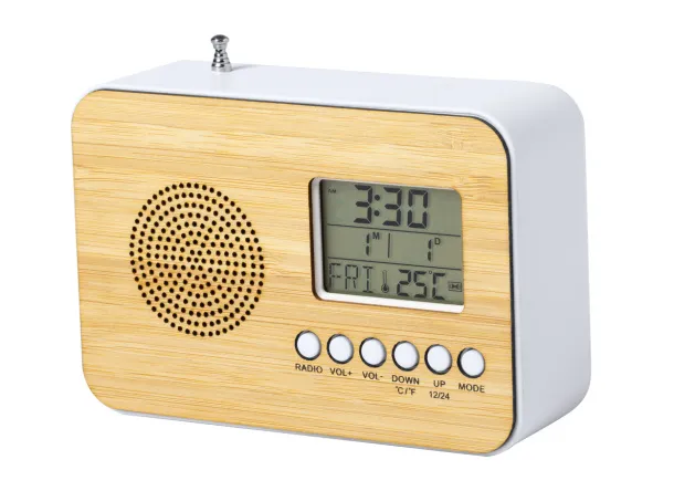 Bordio radio desk clock Natural