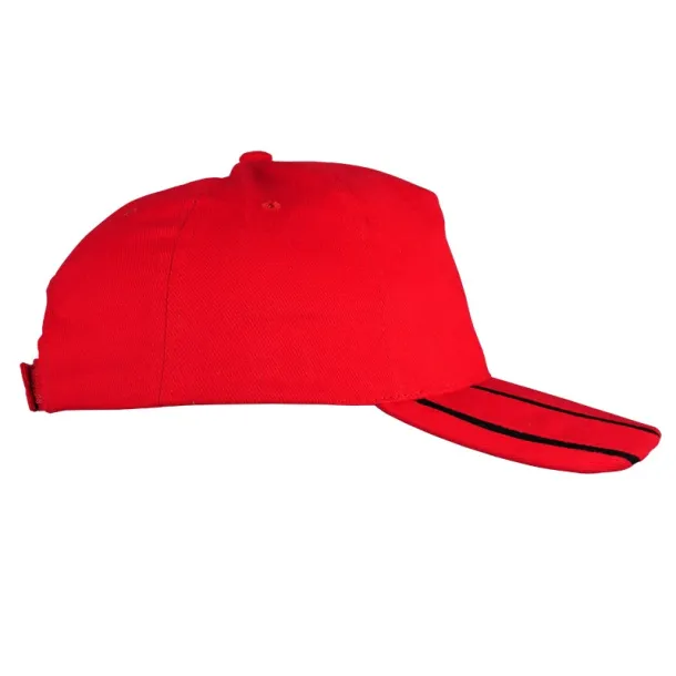 PORTO CAP 5 panel cap Red