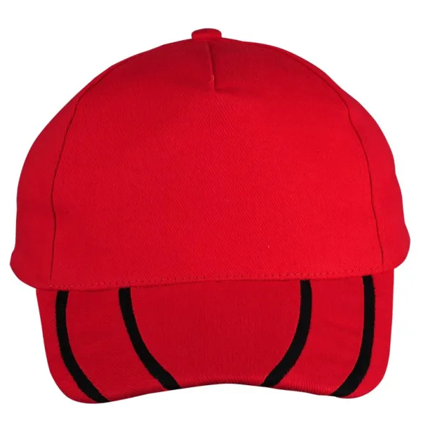 PORTO CAP 5 panel cap Red