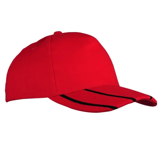 PORTO CAP 5 panel cap Red