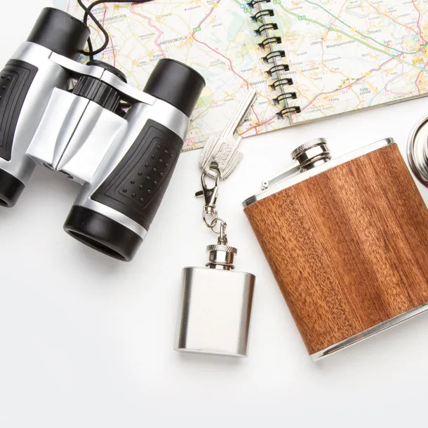 Forester hip flask Beige Silver