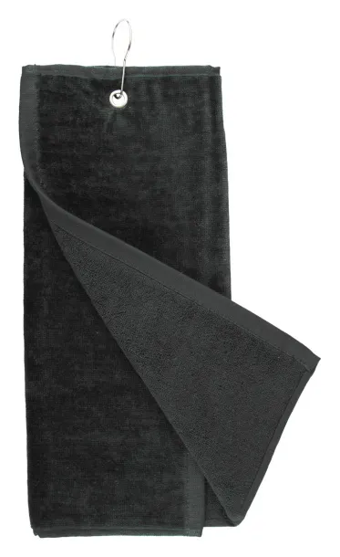 Pyrea golf towel Black