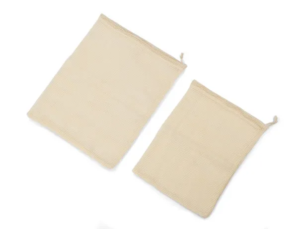 GREENS Mesh bags set Beige