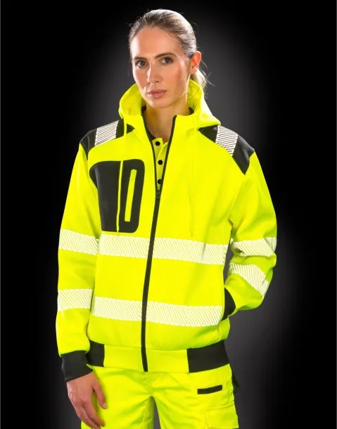  Sigurnosni hoodie sa zipom - Result Recycled
