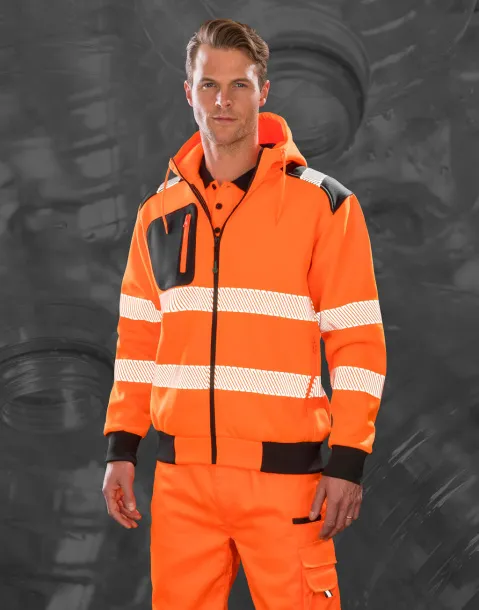  Recycled Robust Zipped Safety Hoody - Result Recycled