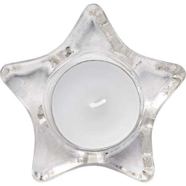  Candle holder "star" red