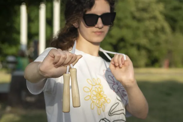 SALTI Skipping rope - Gildan Bijela