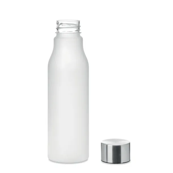 GLACIER RPET RPET bottle with S/S cap 600ml Transparent white