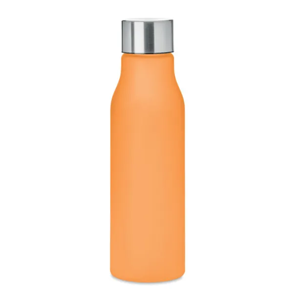 GLACIER RPET RPET bottle with S/S cap 600ml transparent orange