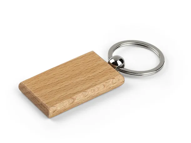 WOODY R wooden key holder Cream Bež