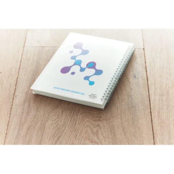 CLEANBOOK Ring A5 notebook antibacterial White