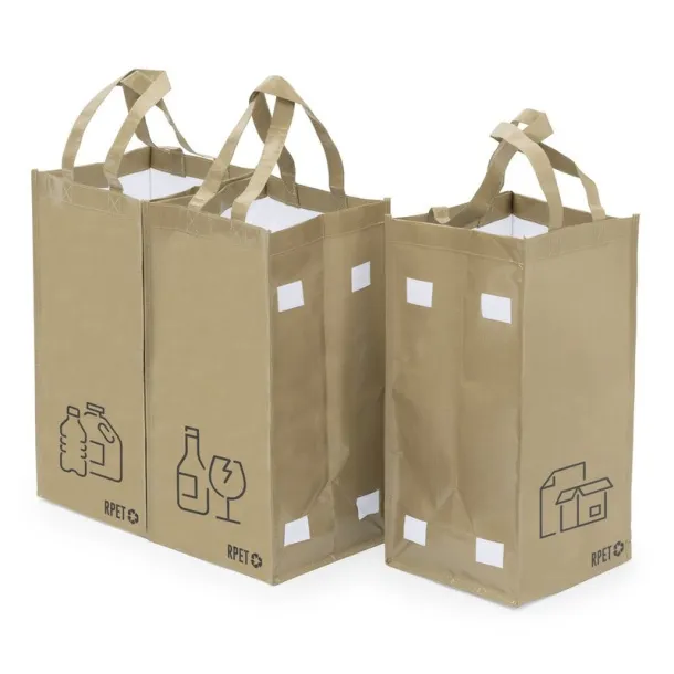  RPET recycle waste bags, 3 pcs neutral