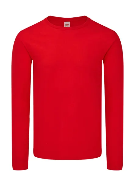  Iconic 150 Classic Long Sleeve T - Fruit of the Loom Crvena