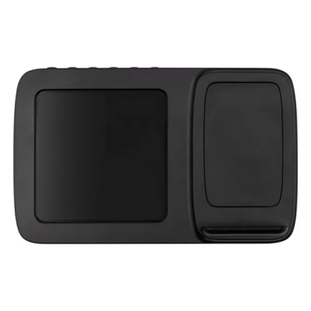 Isha Wireless charger 5W-15W Exclusive Collection, multifunctional digital clock Crna