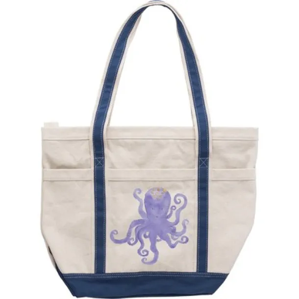 Cotton shopping bag, 500 g/m2 blue