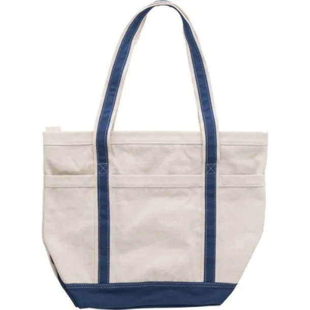  Cotton shopping bag, 500 g/m2 blue