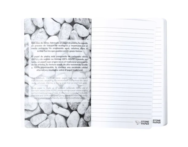 Quantum stone paper notebook White