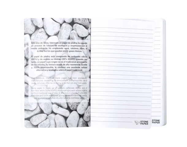 Quantum stone paper notebook White