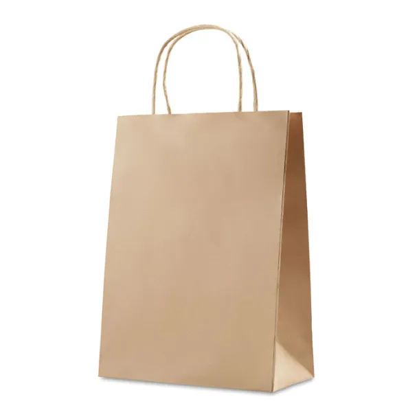 PAPER MEDIUM Gift paper bag medium size Beige