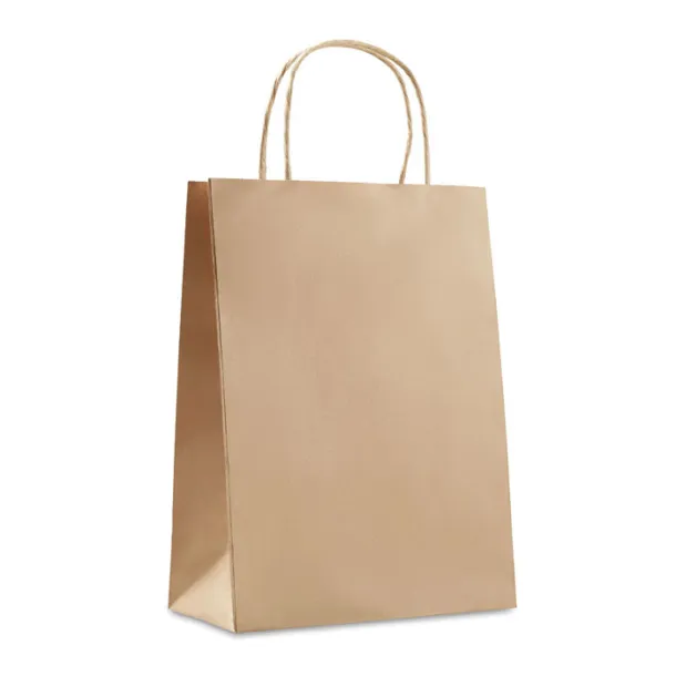 PAPER MEDIUM Gift paper bag medium size Beige