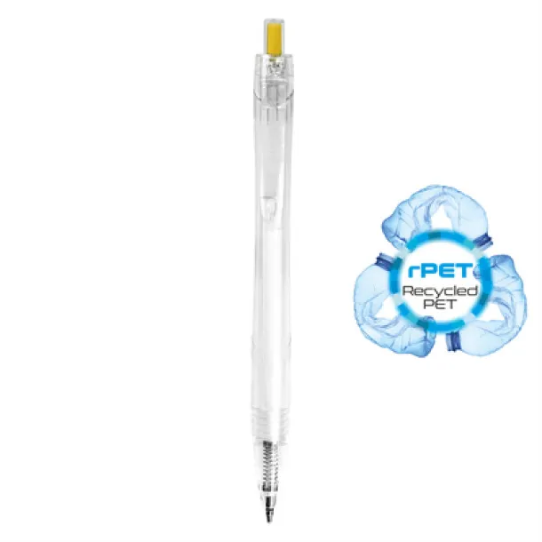  RPET ball pen yellow