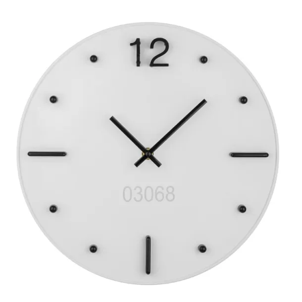 TECHNO Wall clock Bijela