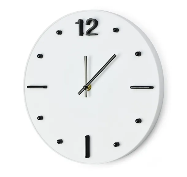 TECHNO Wall clock White