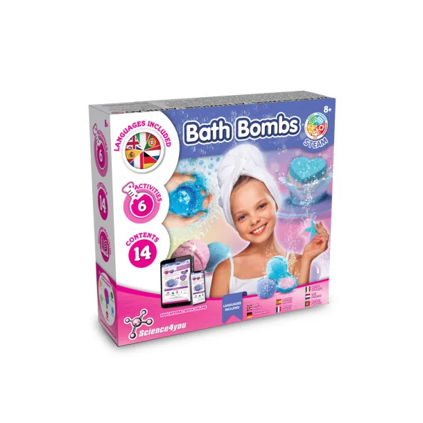 Bath Bombs Kit I Edukativna igra za djecu Bijela