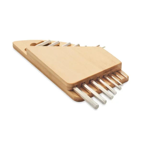 KARUVI Hex key set in bamboo Wood