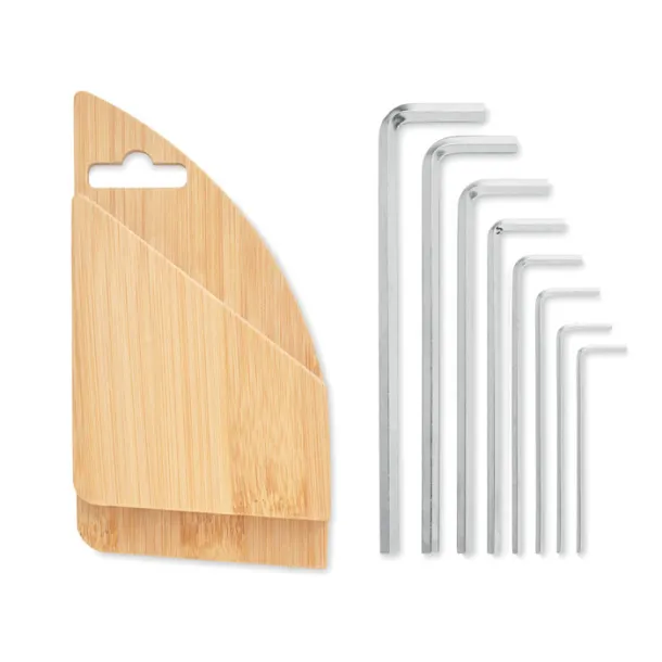 KARUVI Hex key set in bamboo Wood