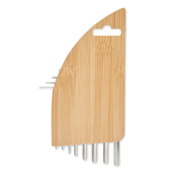 KARUVI Hex key set in bamboo Wood