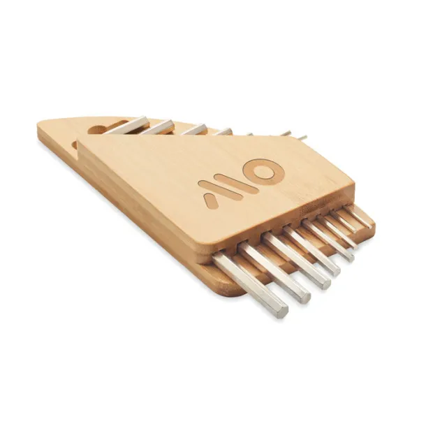 KARUVI Hex key set in bamboo Wood