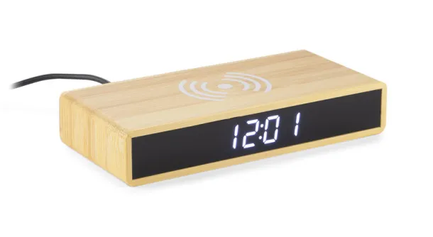INDUCTO Wireless charger desk clock Smeđa INDUCTO Wireless charger desk clock Smeđa