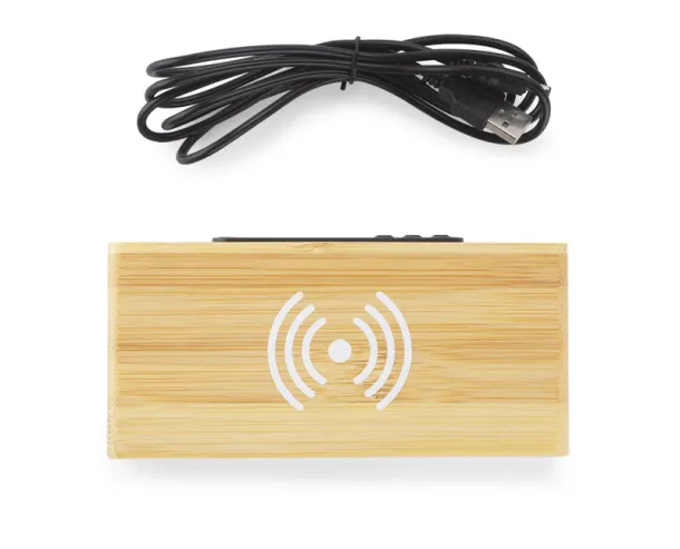 INDUCTO Wireless charger desk clock Smeđa INDUCTO Wireless charger desk clock Smeđa