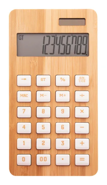 BooCalc bamboo calculator Natural