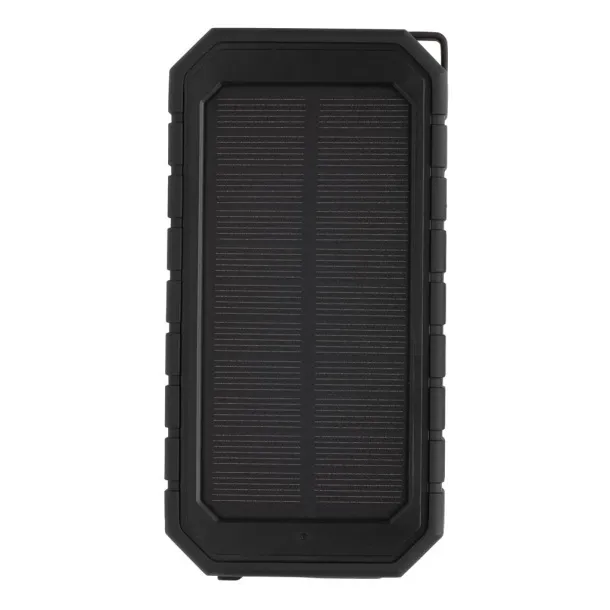  Bežična solarna prijenosna baterija od RCS reciklirane plastike - 10 W, 10 000 mah - XD Collection Crna