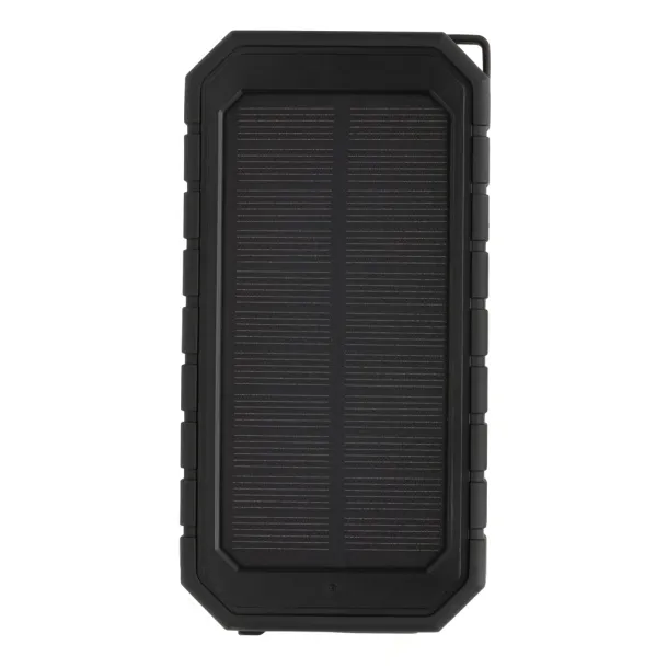  Bežična solarna prijenosna baterija od RCS reciklirane plastike - 10 W, 10 000 mah - XD Collection Crna